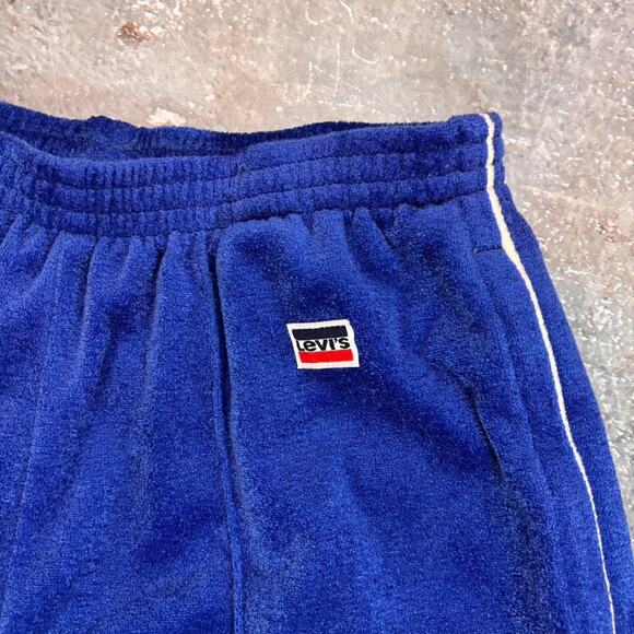 Vintage 1980s Levis Olympics Velour Track Prants. Size Medium - Picture 3 of 7